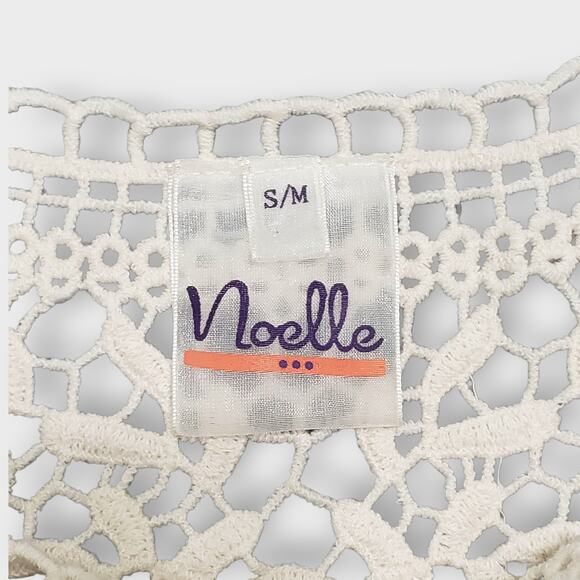 Noelle Crochet Floral Lace Layered Tank Top Cream Sz S/M Boho Western Festival - Picture 7 of 12